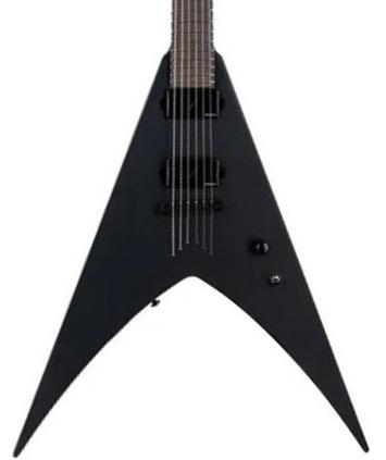 Guitare électrique signature Ltd Nergal HEX-6 - Black satin