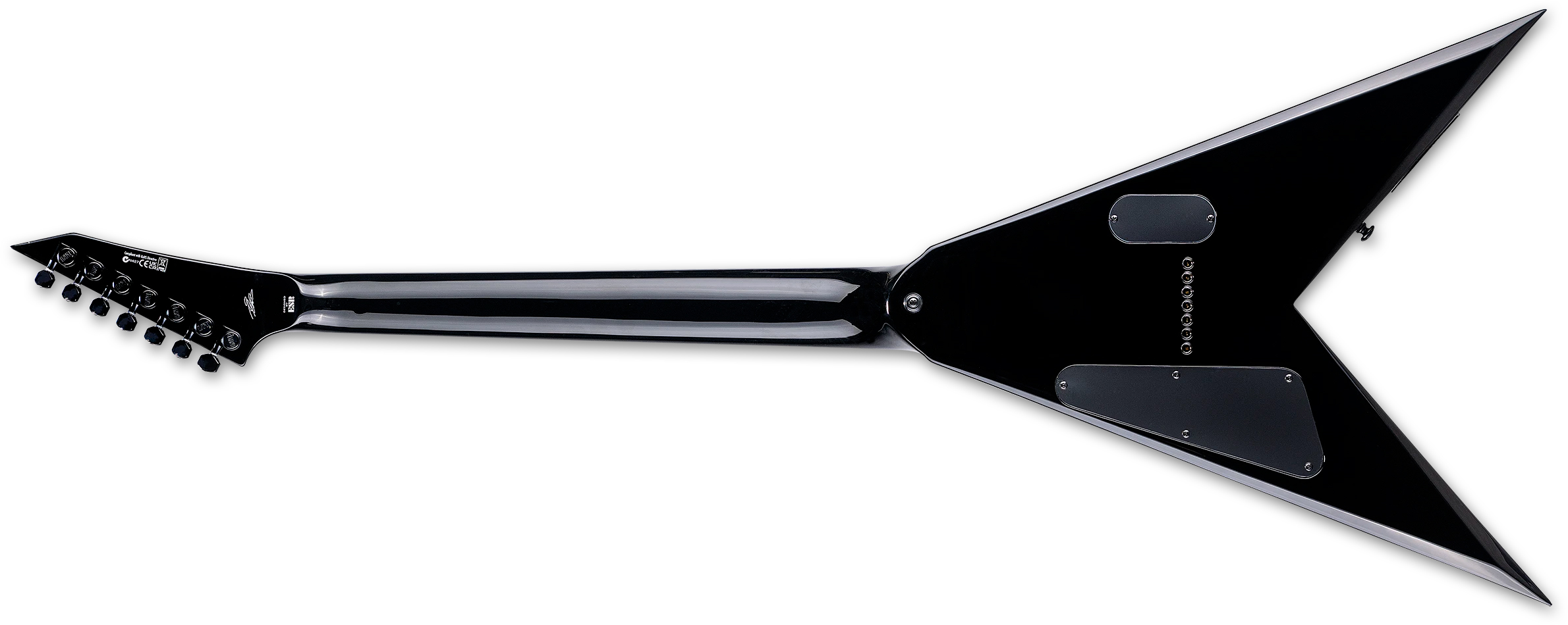 Ltd Jack Simmons Js7 Baritone Signature 7c 1h Fishman Fluence Ht Eb - Black - Guitare Électrique Baryton - Variation 2