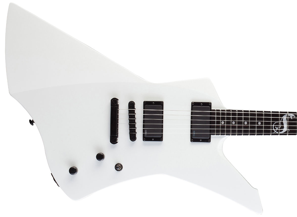 Ltd James Hetfield Snakebyte Emg - Snow White - Guitare Électrique MÉtal - Variation 2