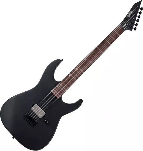 Guitare électrique solid body Ltd M-201HT - black satin