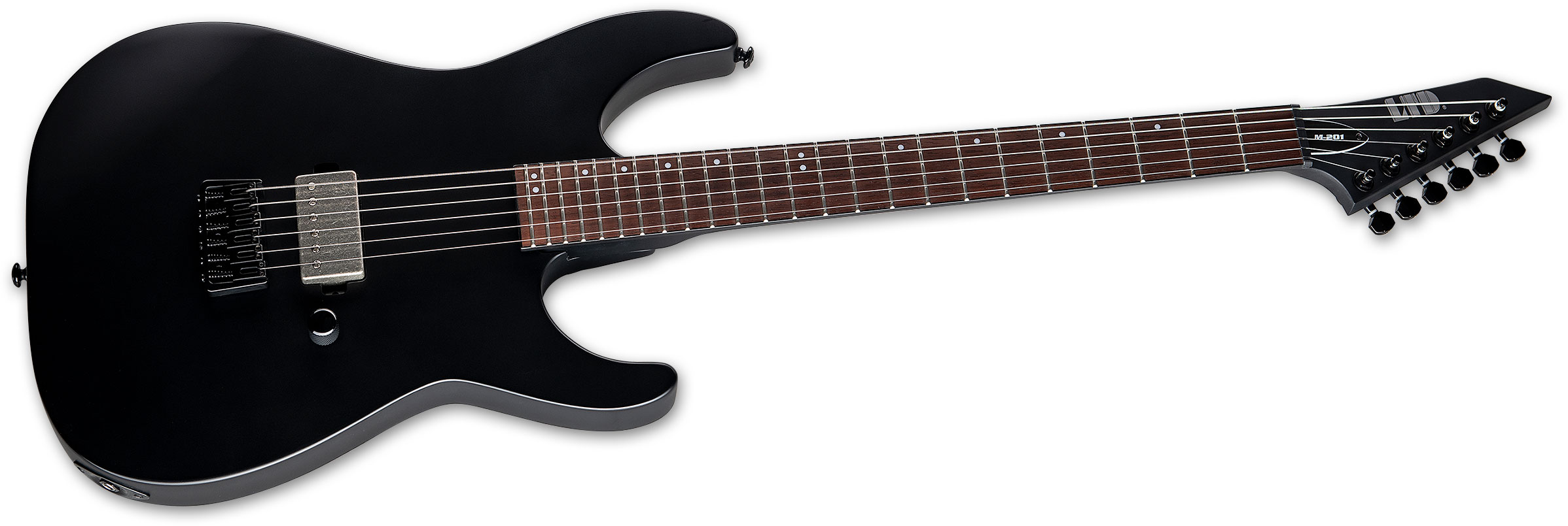 Ltd M-201ht 1h Ht Jat - Black Satin - Guitare Électrique Forme Str - Variation 1