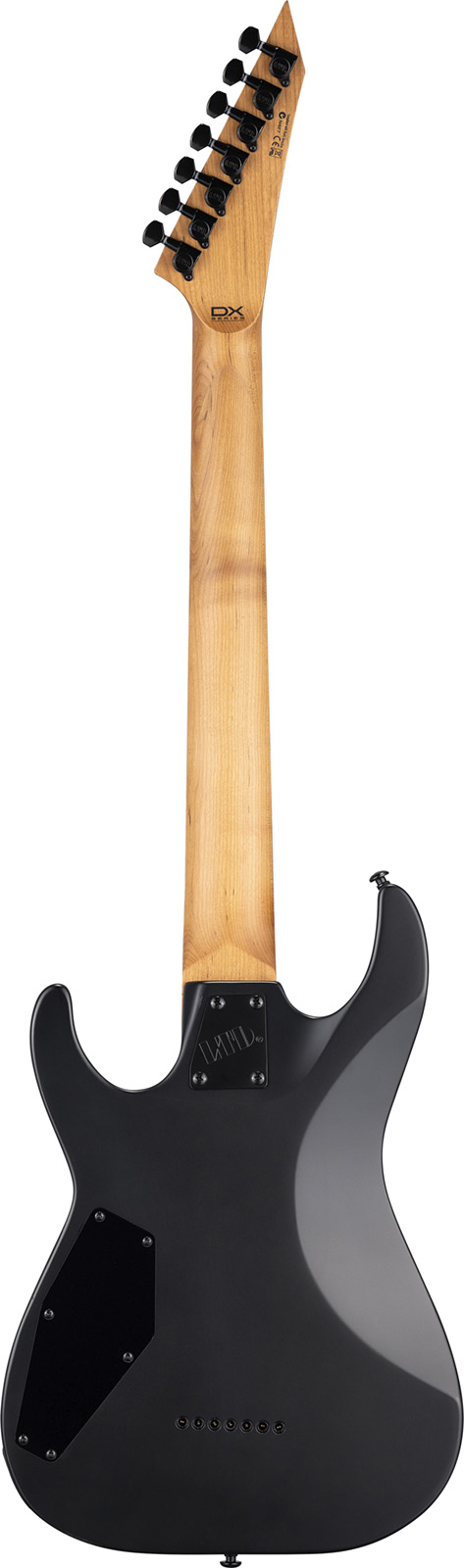 Ltd M-207 Baritone Dx 7-cordes Ht Hh Rw - See Thru Black Satin - Guitare Électrique Forme Str - Variation 1