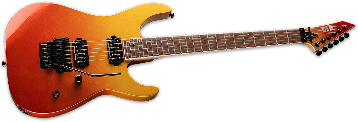 Ltd M-400 Hh Seymour Duncan Fr Pf - Solar Fade Metallic - Guitare Électrique Forme Str - Variation 1