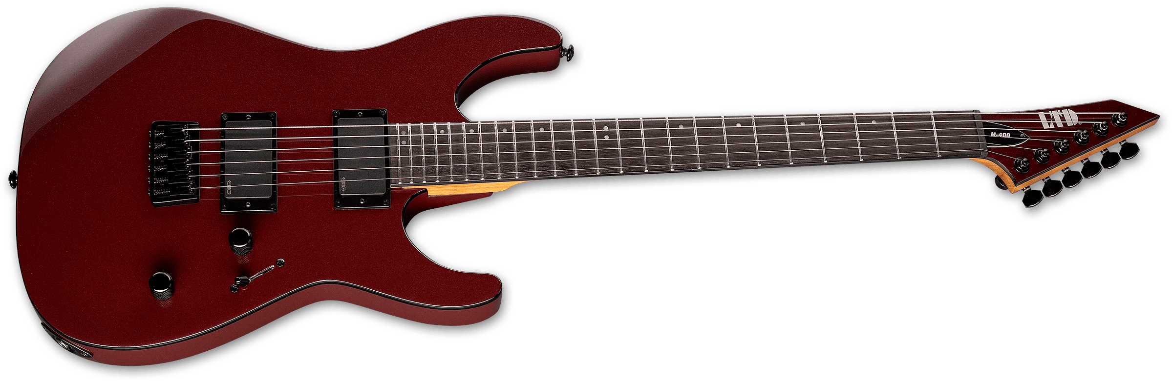 Ltd M400ht 2h Emg Ht Rw - Scarlet Metallic - Guitare Électrique Forme Str - Variation 1