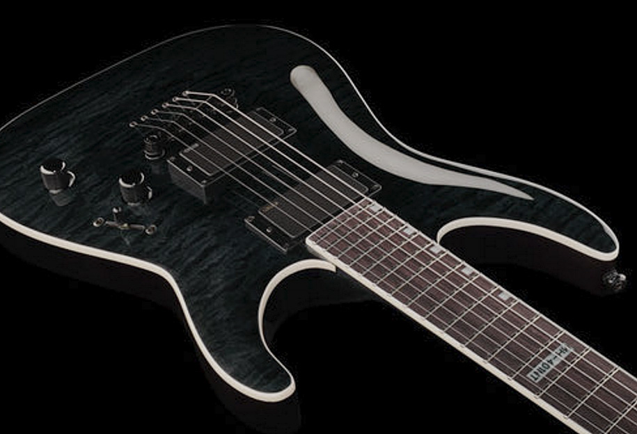 Ltd Mh-401nt Emg - See Thru Black - Guitare Électrique Forme Str - Variation 4