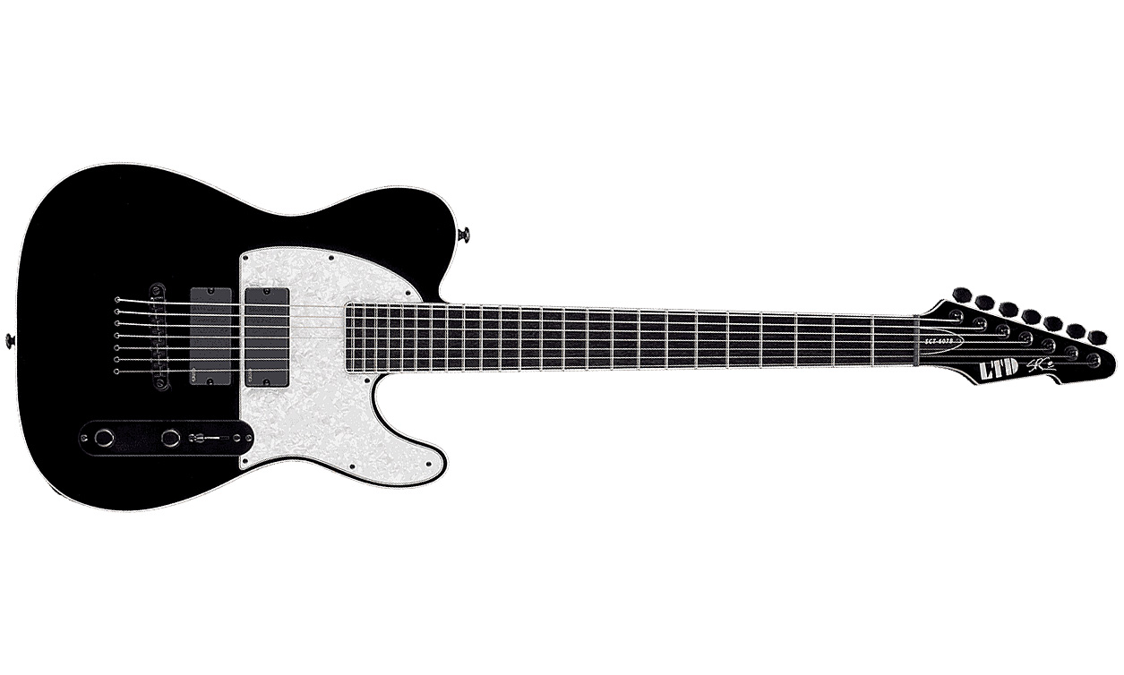 Ltd Sct-607b Baryton Stephen Carpenter - Black - Guitare Électrique 7 Cordes - Variation 1