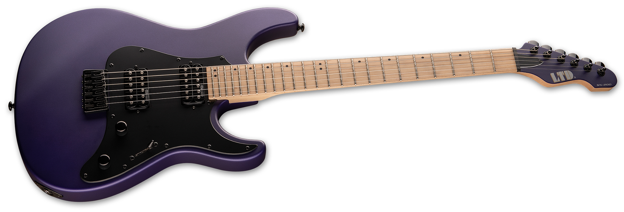 Ltd Sn-200ht Hh Ht Mn - Dark Metallic Purple Satin - Guitare Électrique Forme Str - Variation 1