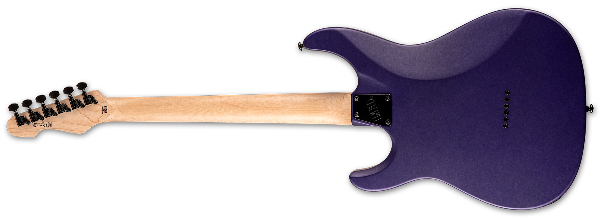 Ltd Sn-200ht Hh Ht Mn - Dark Metallic Purple Satin - Guitare Électrique Forme Str - Variation 2