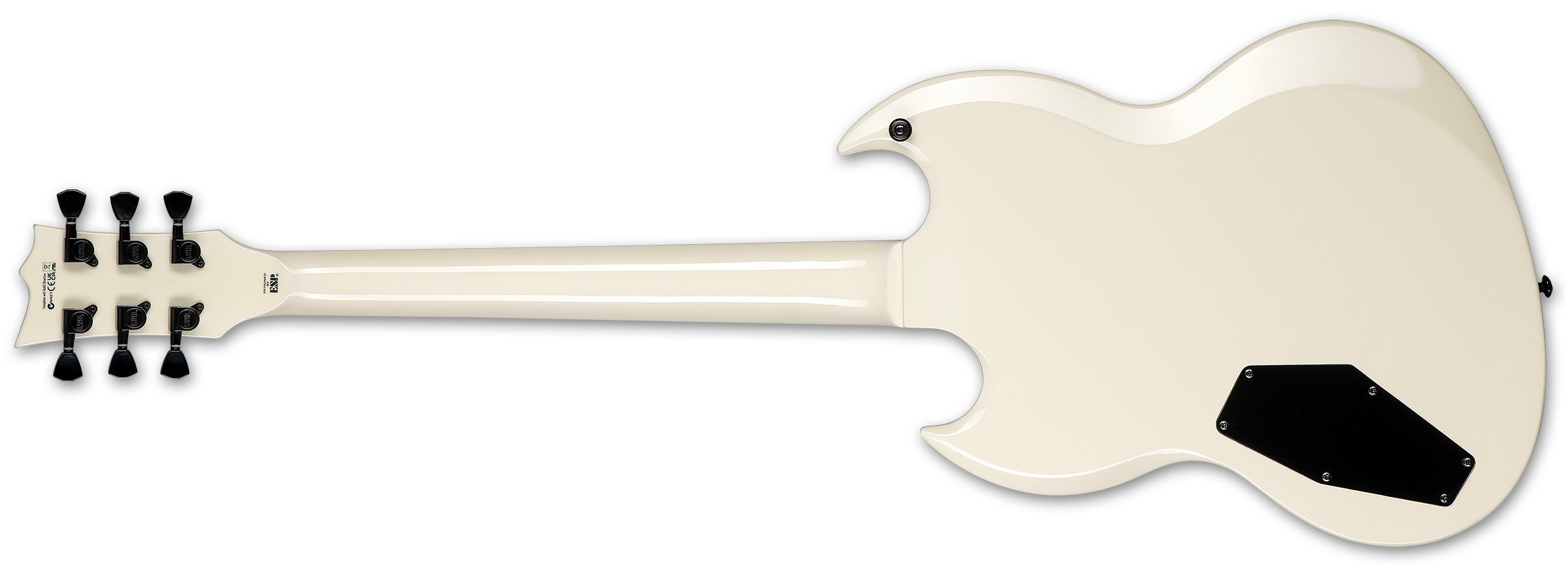 Ltd Viper-256 Hh Jat - Olympic White - Guitare Électrique MÉtal - Variation 1