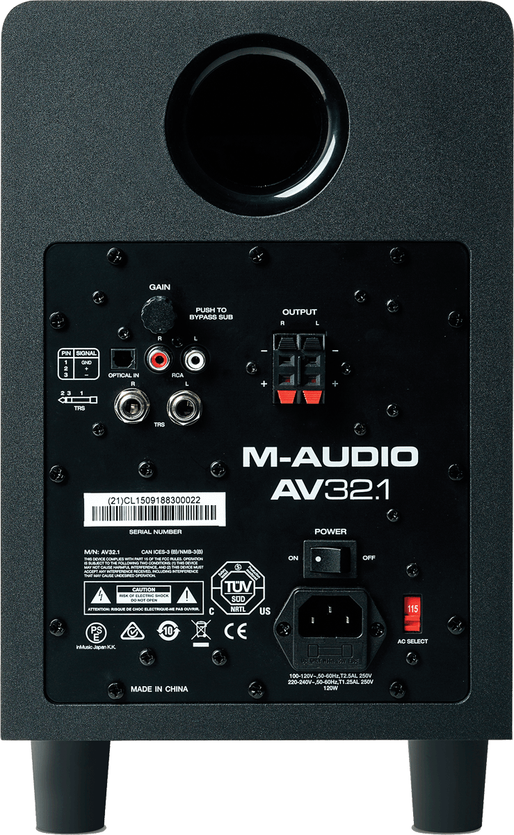M-audio Av32.1 - Mini ChaÎne & Enceintes Hifi - Variation 2