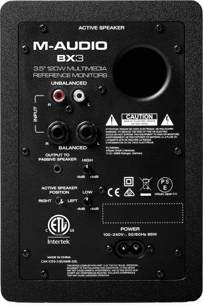 Enceinte monitoring active M-audio BX3D3 - la paire