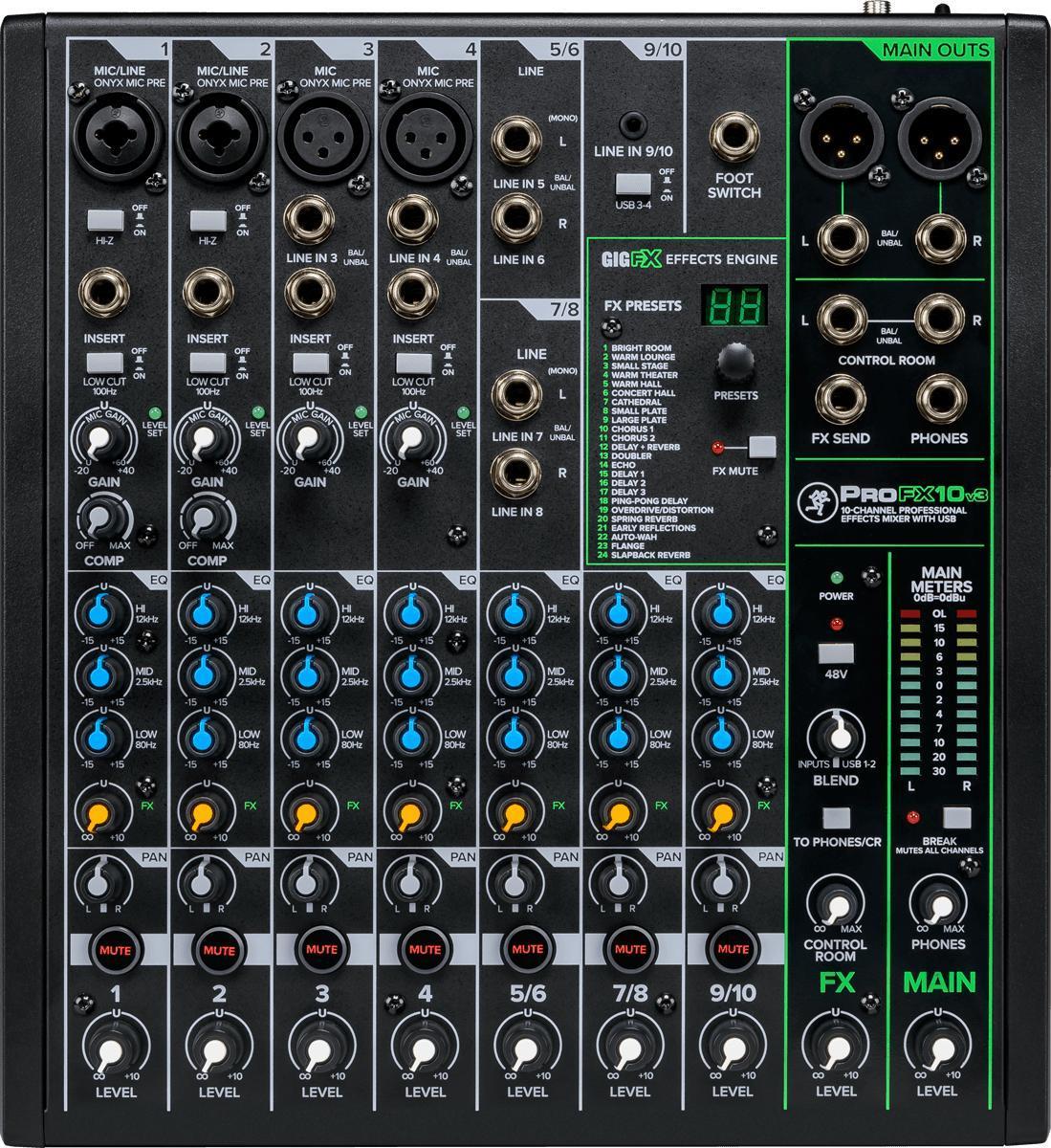 Table de mixage analogique Mackie Profx 10V3