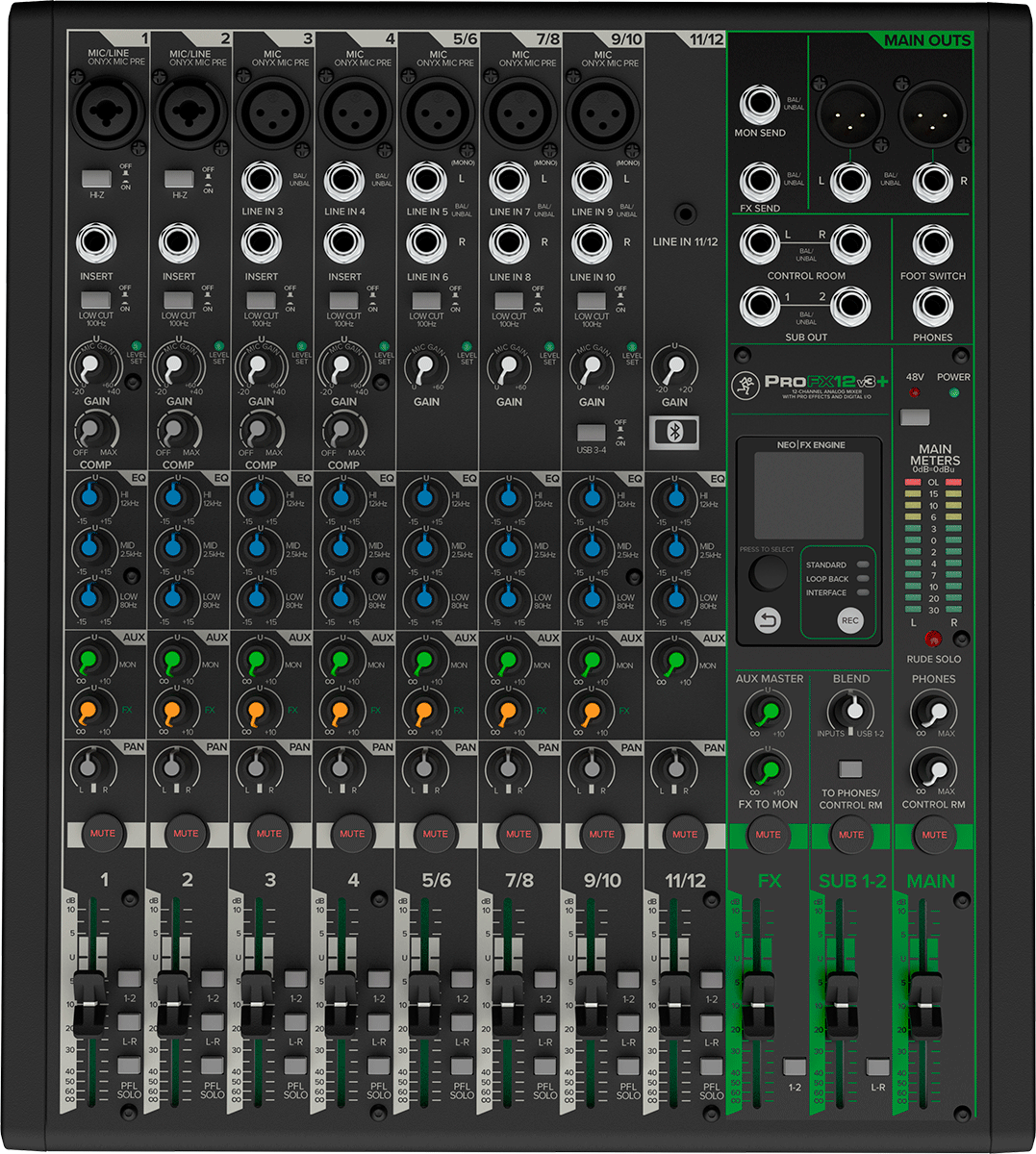 Mackie Profx 12 V3+ - Table De Mixage Analogique - Main picture
