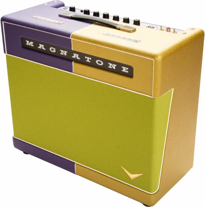 Magnatone Master Collection Super Fifty-nine Combo 45w 1x12 El84 Mardi Gras - Ampli Guitare Électrique Combo - Main picture