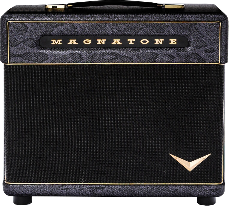 Magnatone Slash Baby M80 1x10 Guitar Cab. Signature 65w 8-ohms Purple Python - Baffle Ampli Guitare Électrique - Main picture
