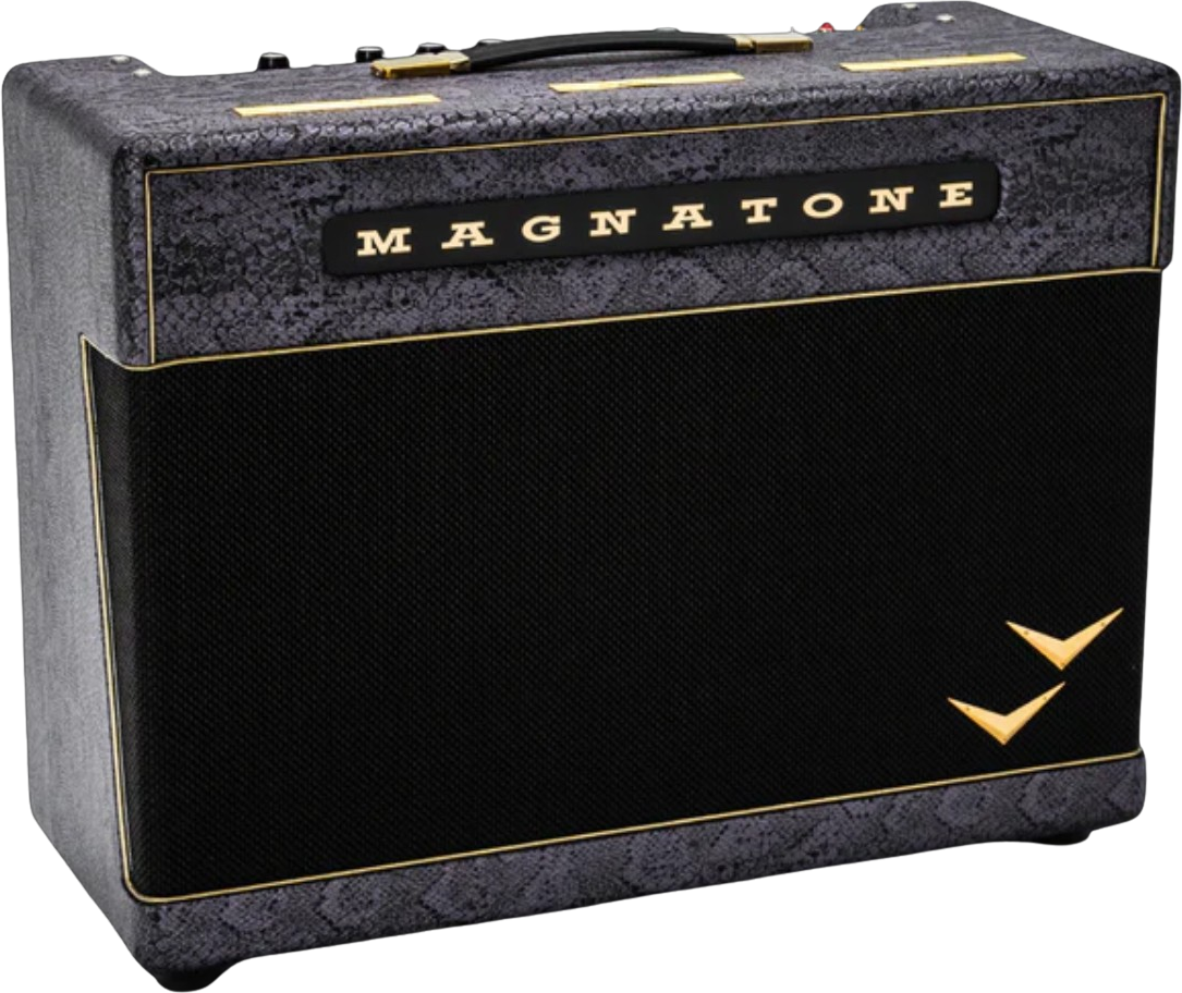 Magnatone Slash Super Fifty-nine M80 212 Combo Signature 45w El84 2x12 Purple Python - Ampli Guitare Électrique Combo - Main picture