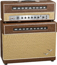 Stack ampli guitare électrique Magnatone Super Fifty-Nine M-80 Stack - Croc Ostridge Brown
