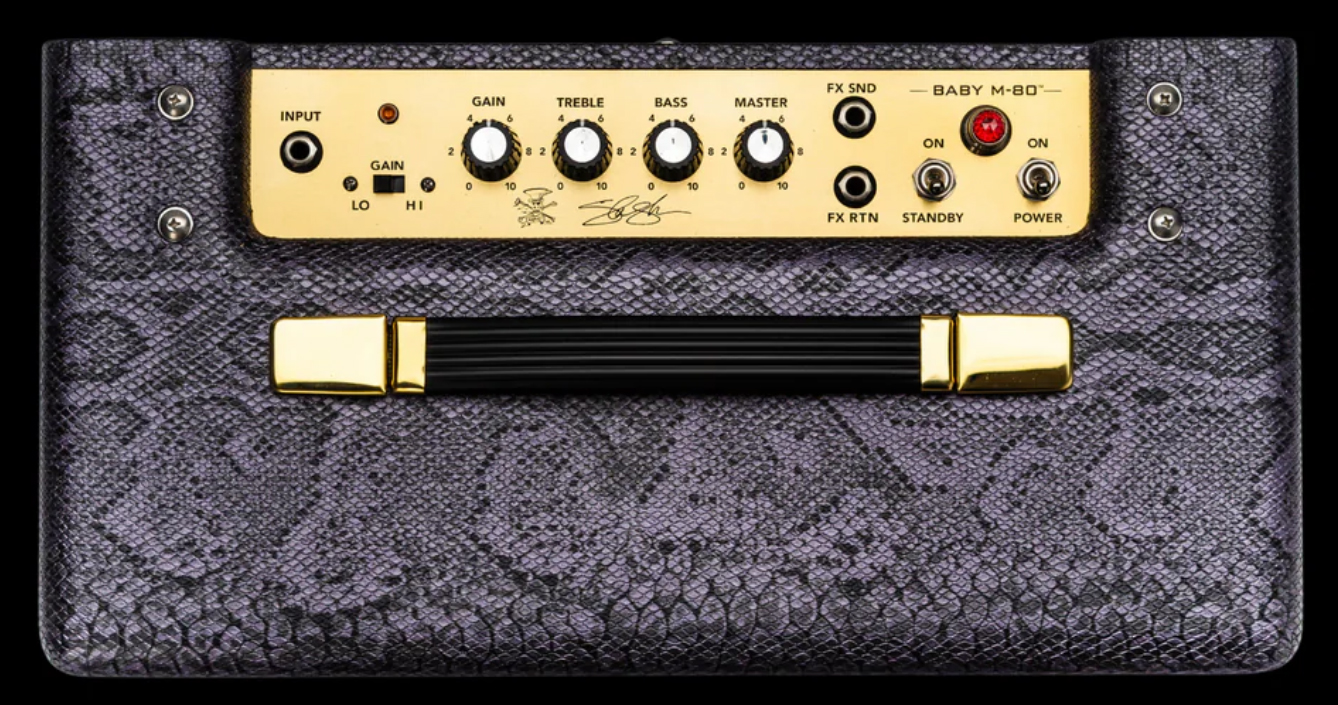 Magnatone Slash Baby M80 Combo Signature 12w 1x10 Purple Python - Ampli Guitare Électrique Combo - Variation 2