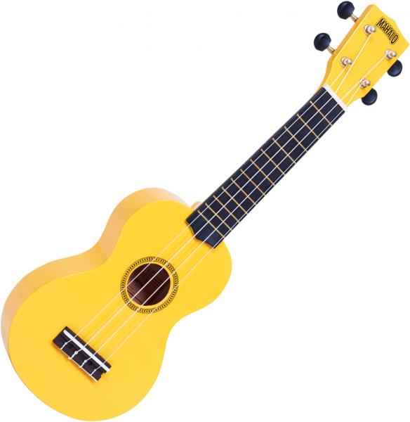 UKULELE SOPRANO + HOUSSE MR1-YW JAUNE BRILLANT MAHALO - STAR MUSIK ET SON