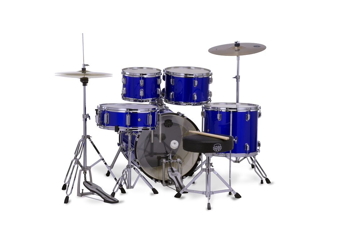 Mapex Comet Jazz/junior 18'' - 5 FÛts - Indigo Blue - Batterie Acoustique Junior - Variation 1