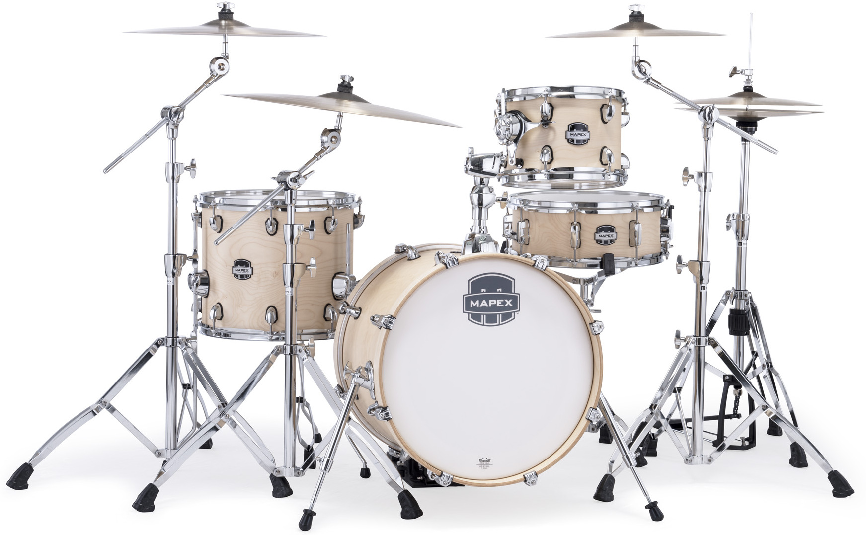 Mapex Mars Maple 18'' / 4f - 4 FÛts - Natural Satin - Batterie Acoustique Jazz - Main picture