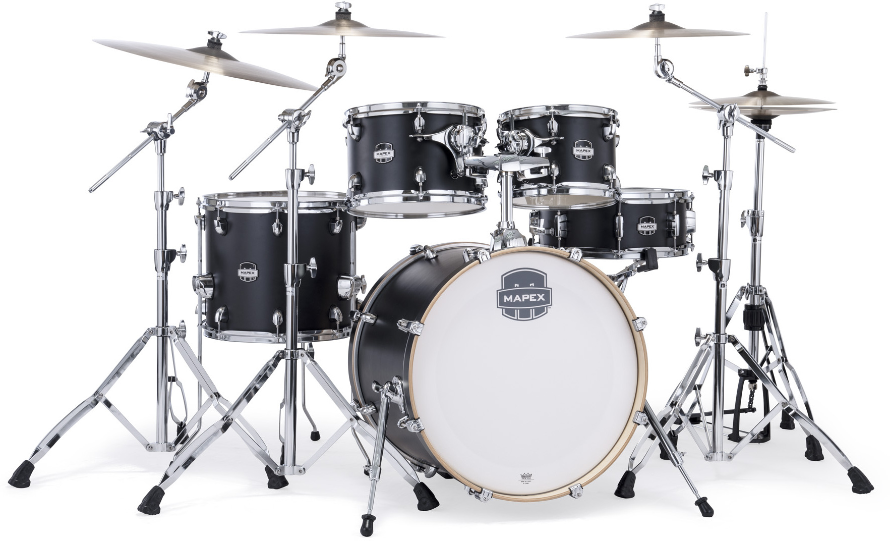 Mapex Mars Maple 20'' / 5f - 5 FÛts - Matte Black - Batterie Acoustique Fusion - Main picture