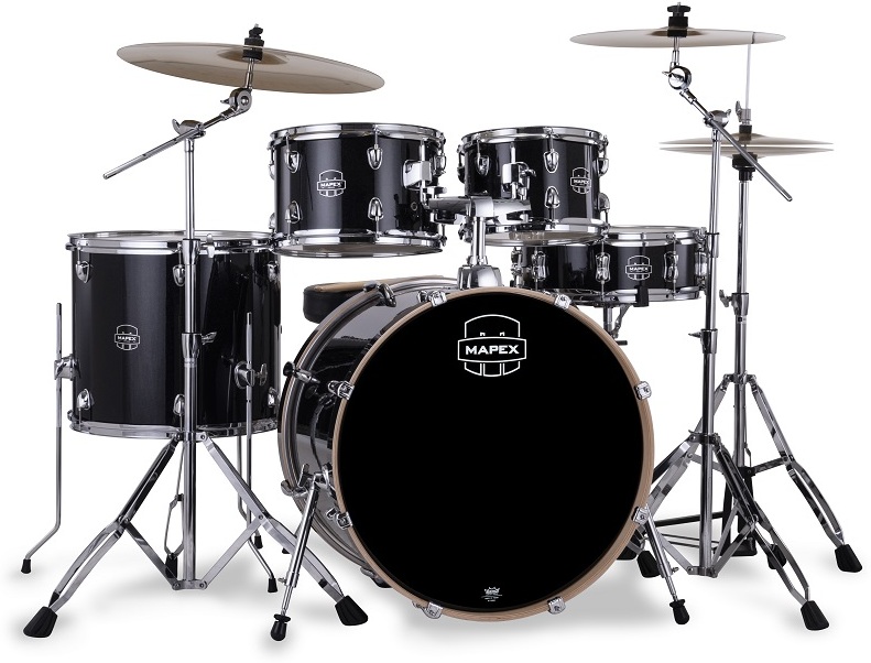 Mapex Venus Fusion 20'' - 5 FÛts - Black Galaxy Sparkle - Batterie Acoustique Fusion - Main picture