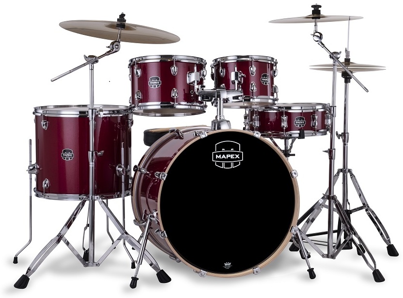 Mapex Venus Fusion 20'' - 5 FÛts - Crimson Red Sparkle - Batterie Acoustique Fusion - Main picture