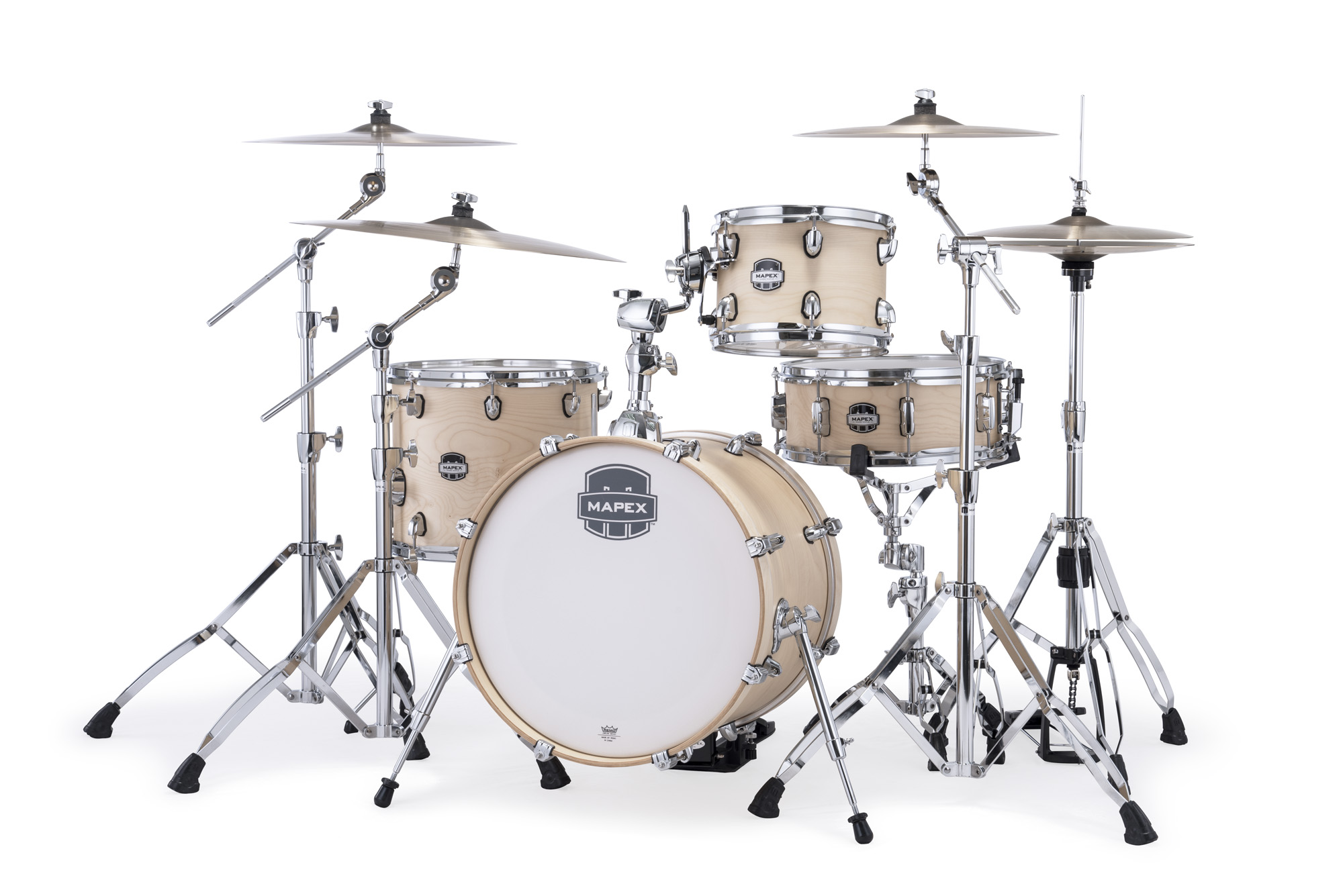 Mapex Mars Maple 18'' / 4f - 4 FÛts - Natural Satin - Batterie Acoustique Jazz - Variation 1