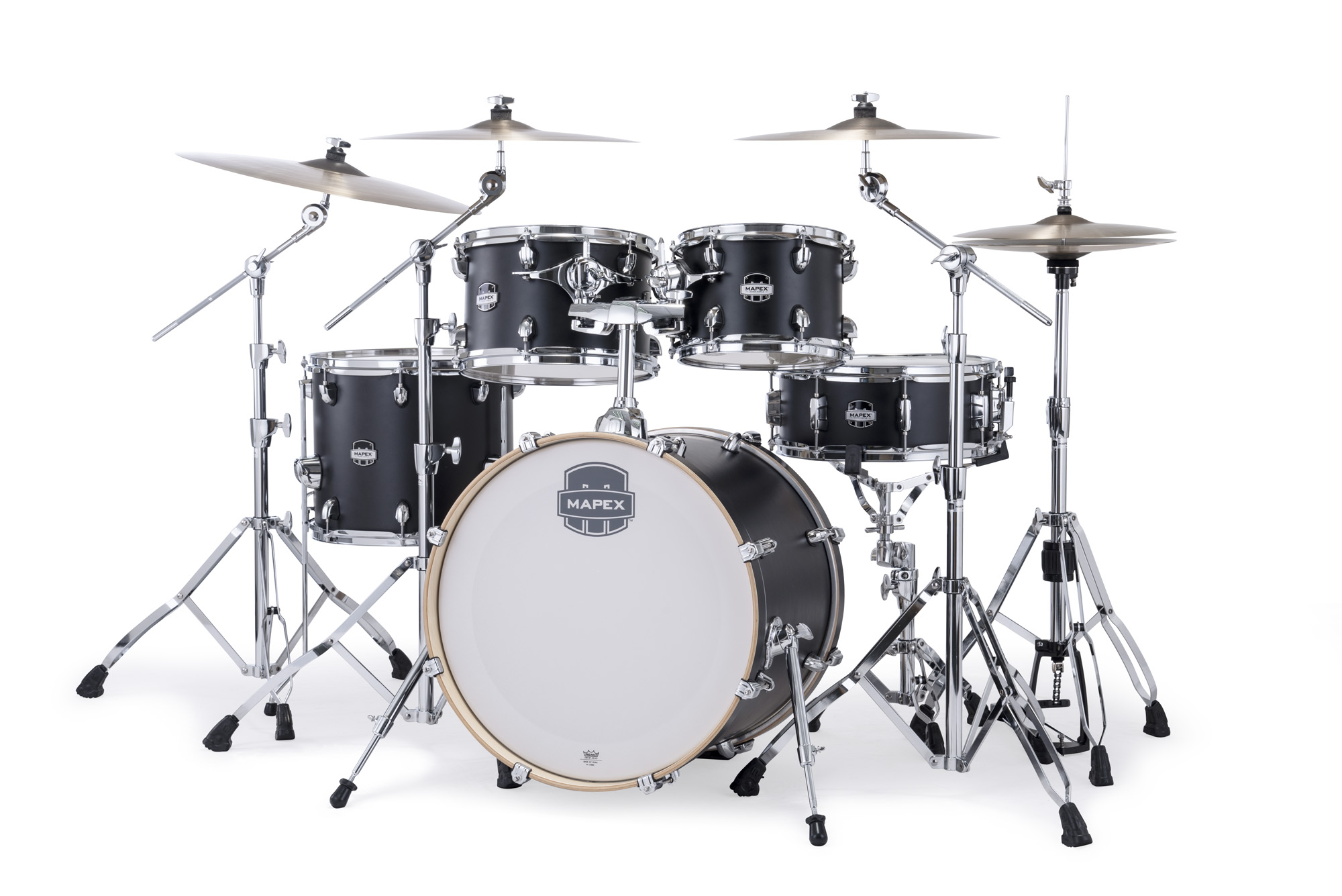 Mapex Mars Maple 20'' / 5f - 5 FÛts - Matte Black - Batterie Acoustique Fusion - Variation 1