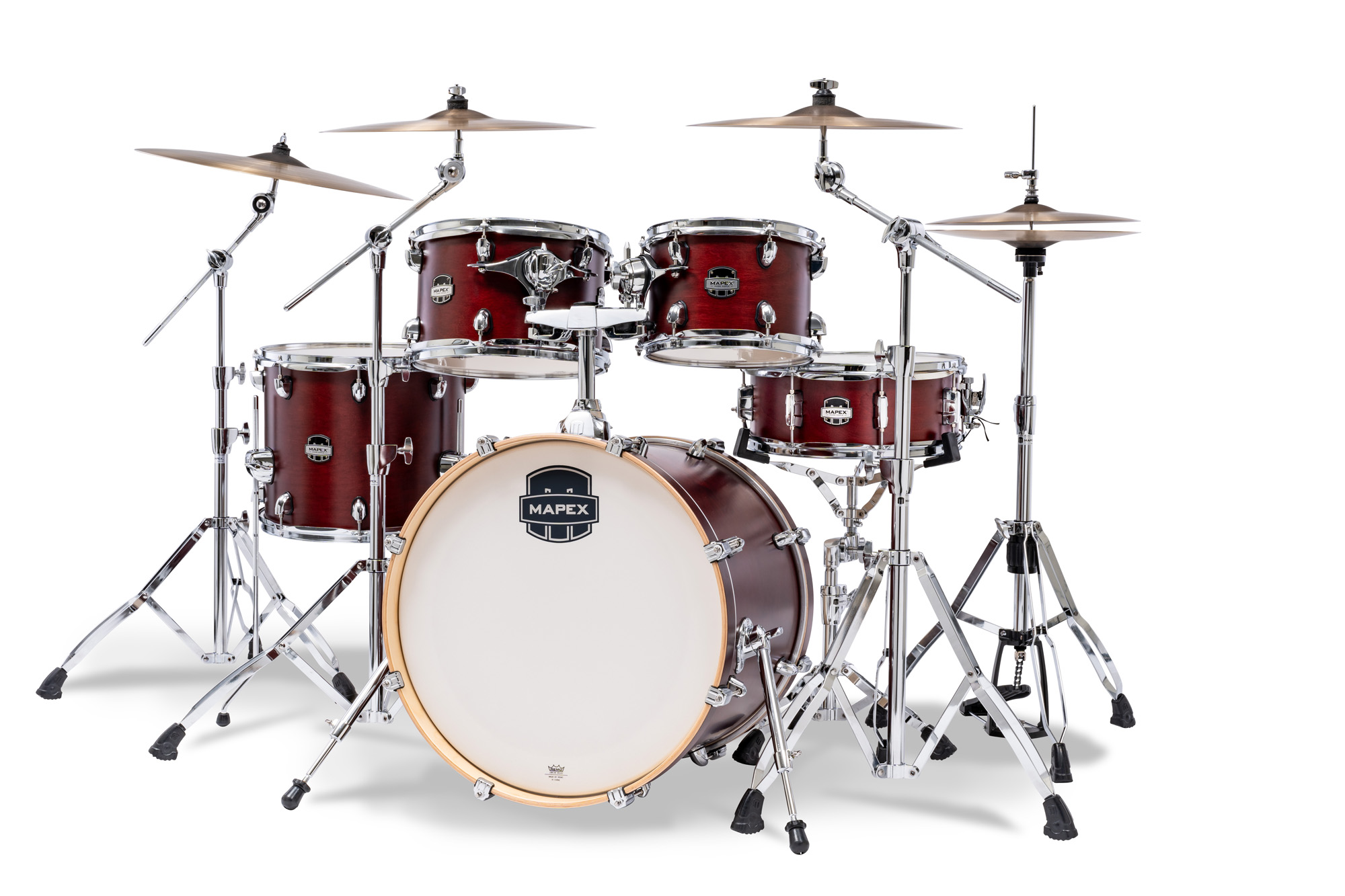 Mapex Mars Maple 20'' / 5f - 5 FÛts - Merlot Satin - Batterie Acoustique Fusion - Variation 1