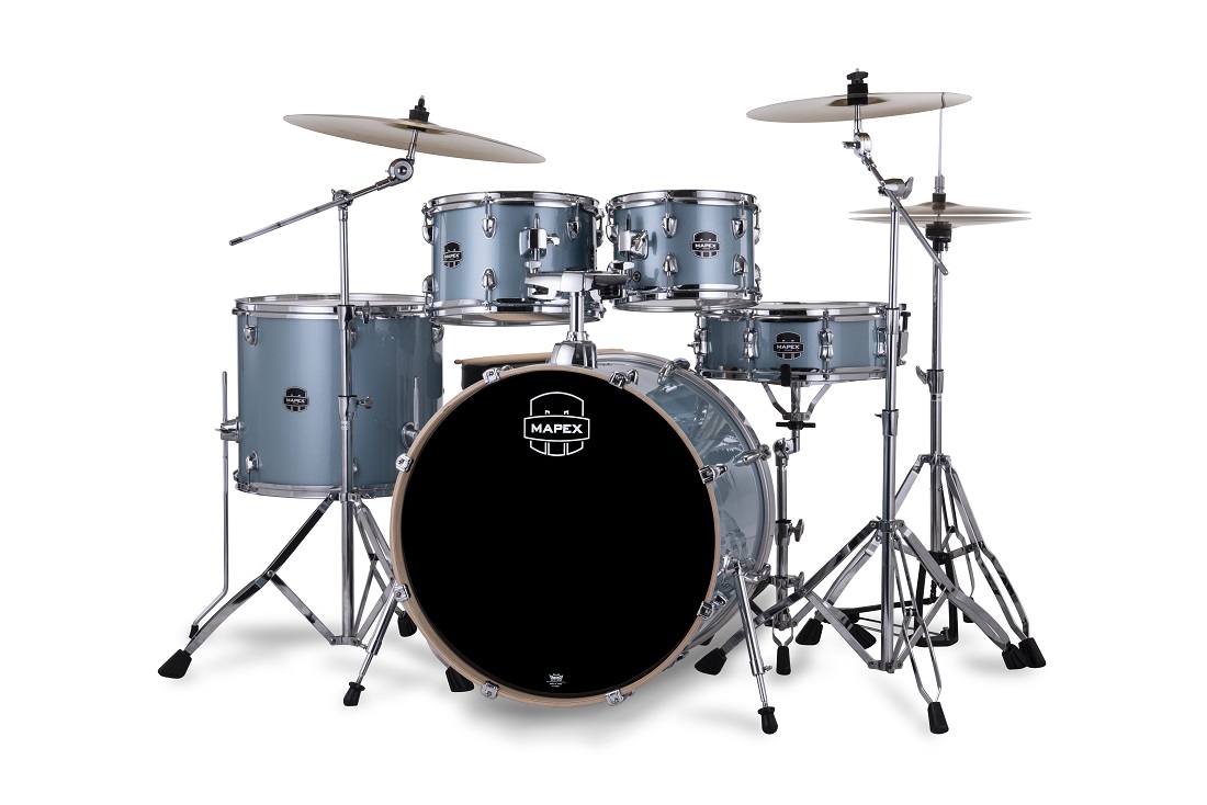Mapex Venus Fusion 20'' - 5 FÛts - Aqua Blue Sparkle - Batterie Acoustique Fusion - Variation 1
