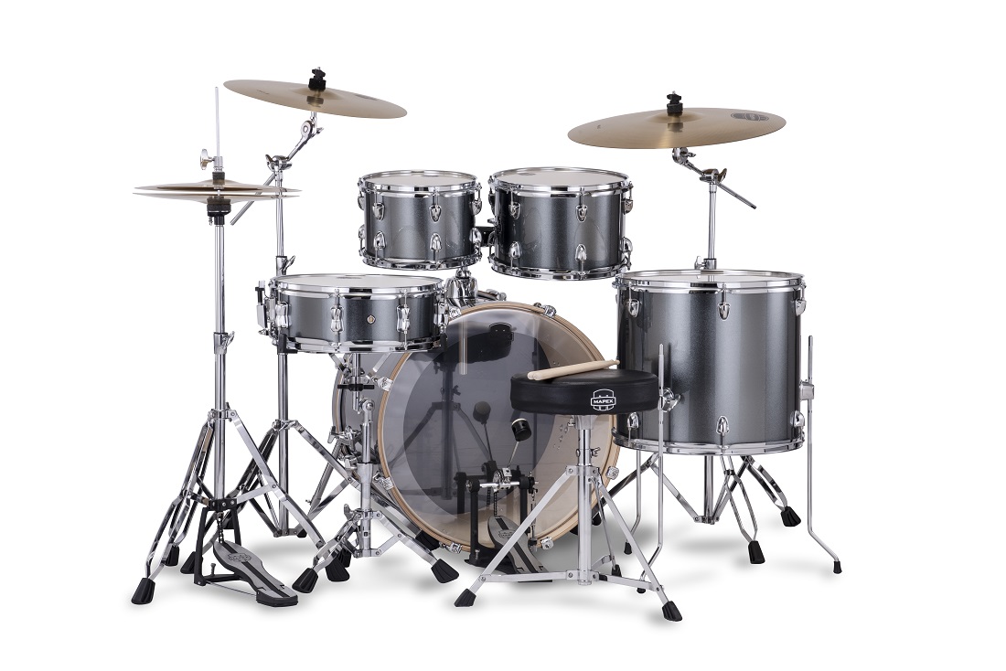 Mapex Venus Fusion 20'' - 5 FÛts - Steel Blue Metallic - Batterie Acoustique Fusion - Variation 2