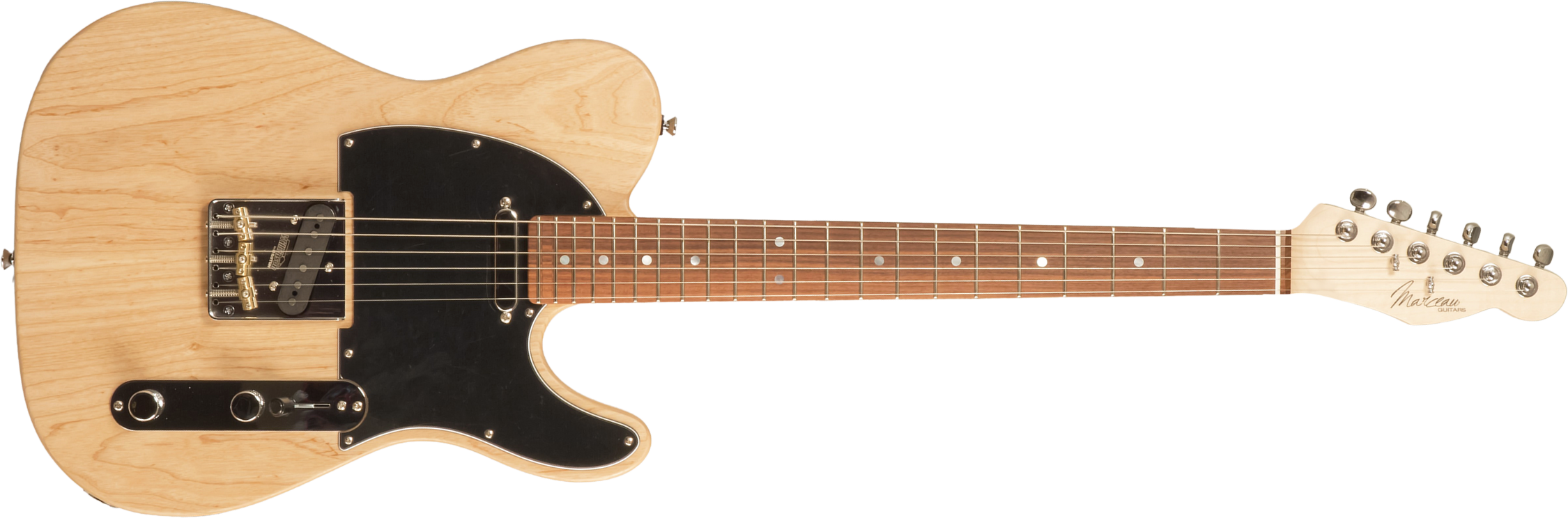 Marceau Guitars Elegante Traditional 2s Ht Pf #t316424 - Natural Satin - Guitare Électrique Forme Tel - Main picture
