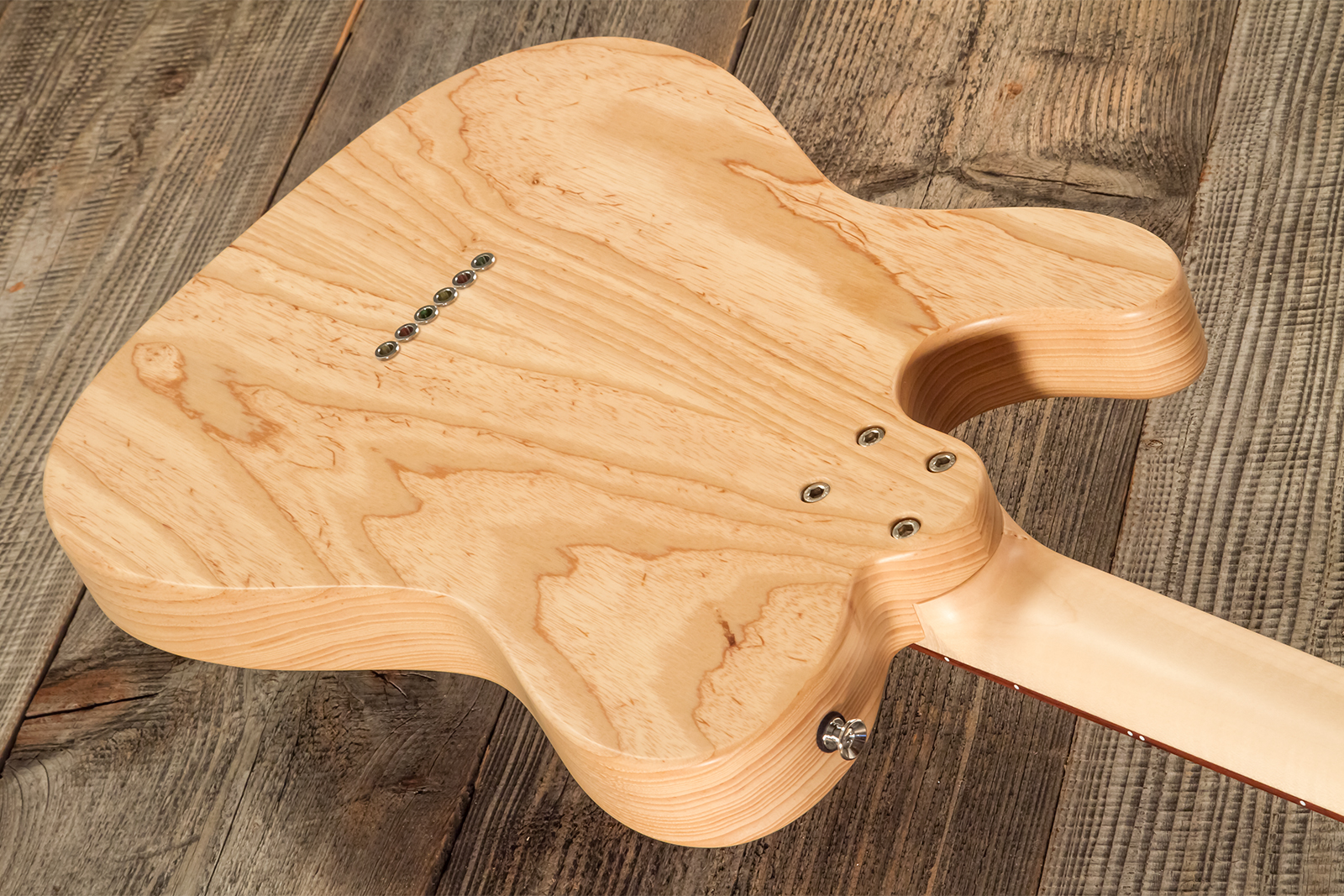 Marceau Guitars Elegante Traditional 2s Ht Pf #t316424 - Natural Satin - Guitare Électrique Forme Tel - Variation 6