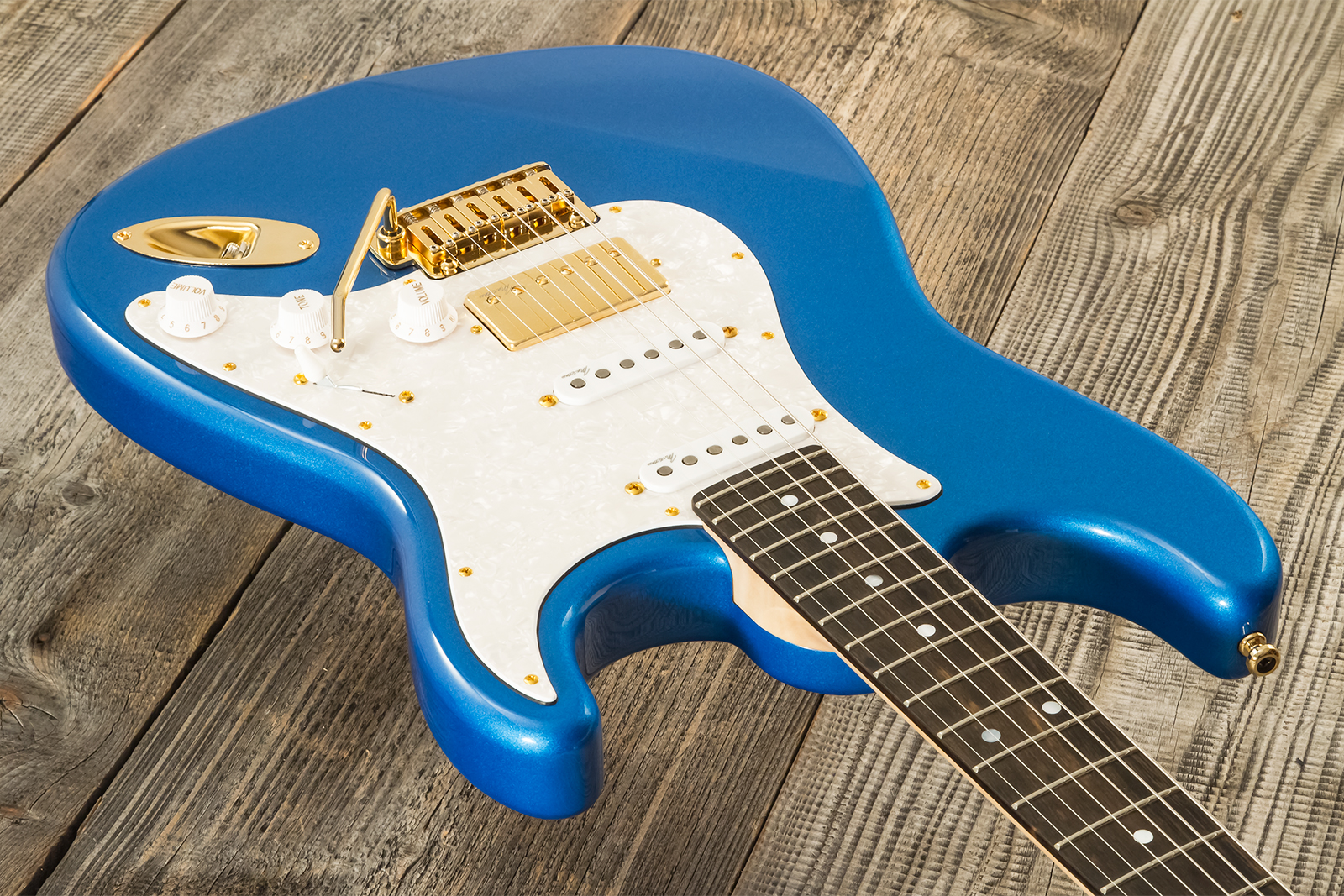 Marceau Guitars Experience Traditional Hss Trem Eb #t226424 - Lake Placid Blue - Guitare Électrique Forme Str - Variation 2