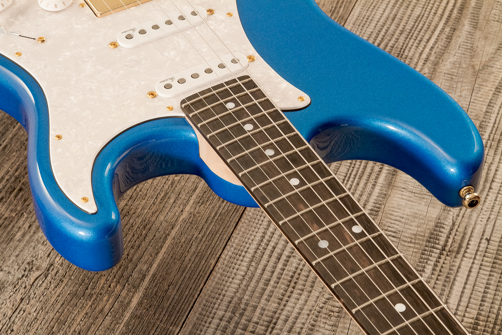 Marceau Guitars Experience Traditional Hss Trem Eb #t226424 - Lake Placid Blue - Guitare Électrique Forme Str - Variation 4