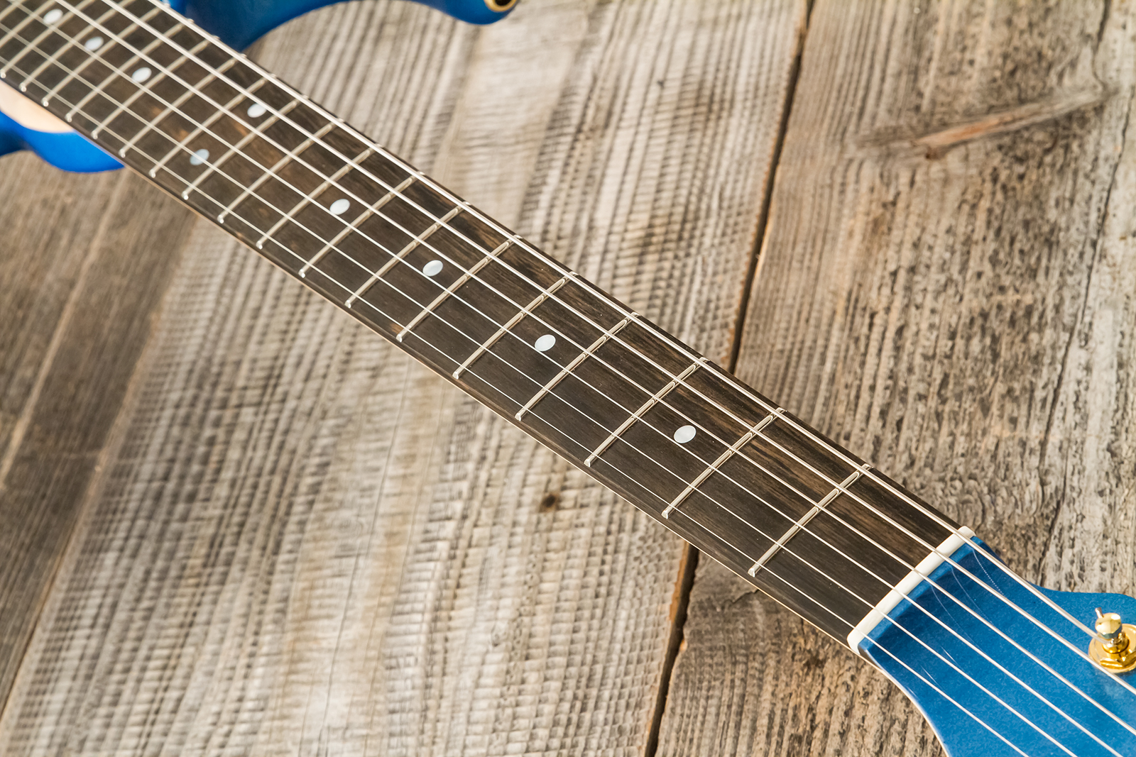 Marceau Guitars Experience Traditional Hss Trem Eb #t226424 - Lake Placid Blue - Guitare Électrique Forme Str - Variation 5