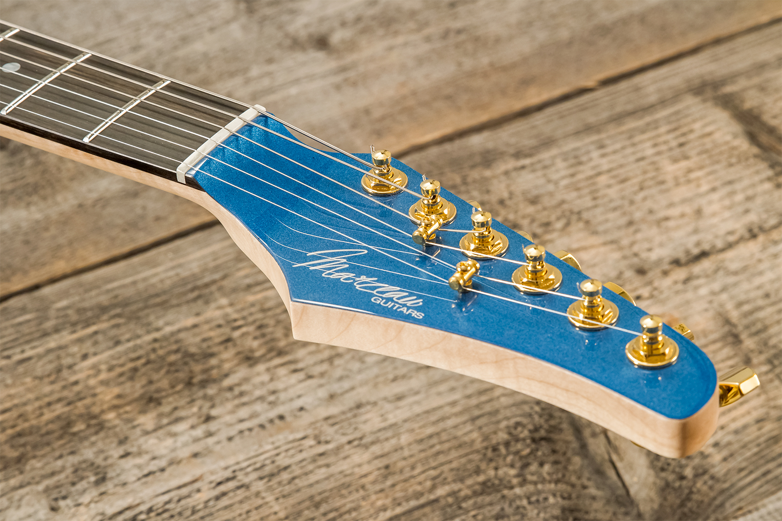 Marceau Guitars Experience Traditional Hss Trem Eb #t226424 - Lake Placid Blue - Guitare Électrique Forme Str - Variation 6