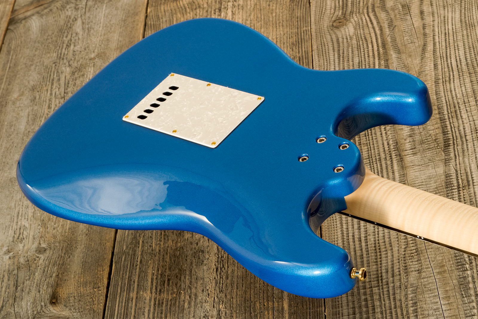 Marceau Guitars Experience Traditional Hss Trem Eb #t226424 - Lake Placid Blue - Guitare Électrique Forme Str - Variation 7