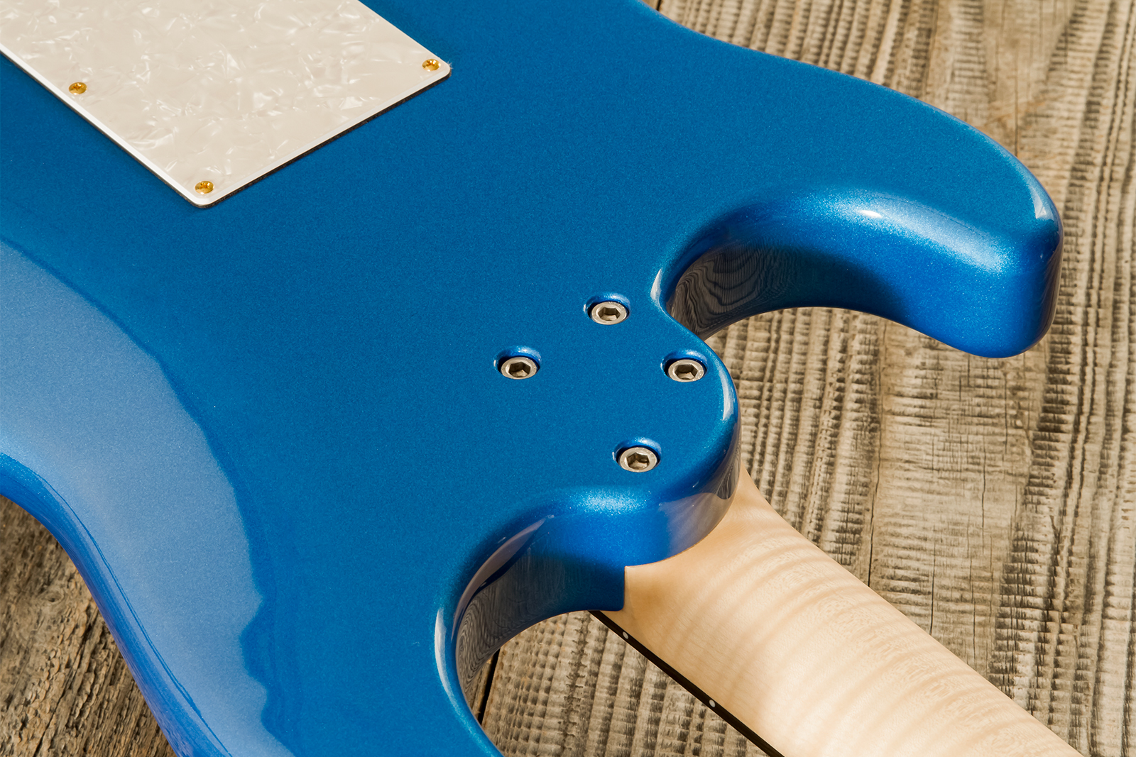 Marceau Guitars Experience Traditional Hss Trem Eb #t226424 - Lake Placid Blue - Guitare Électrique Forme Str - Variation 8