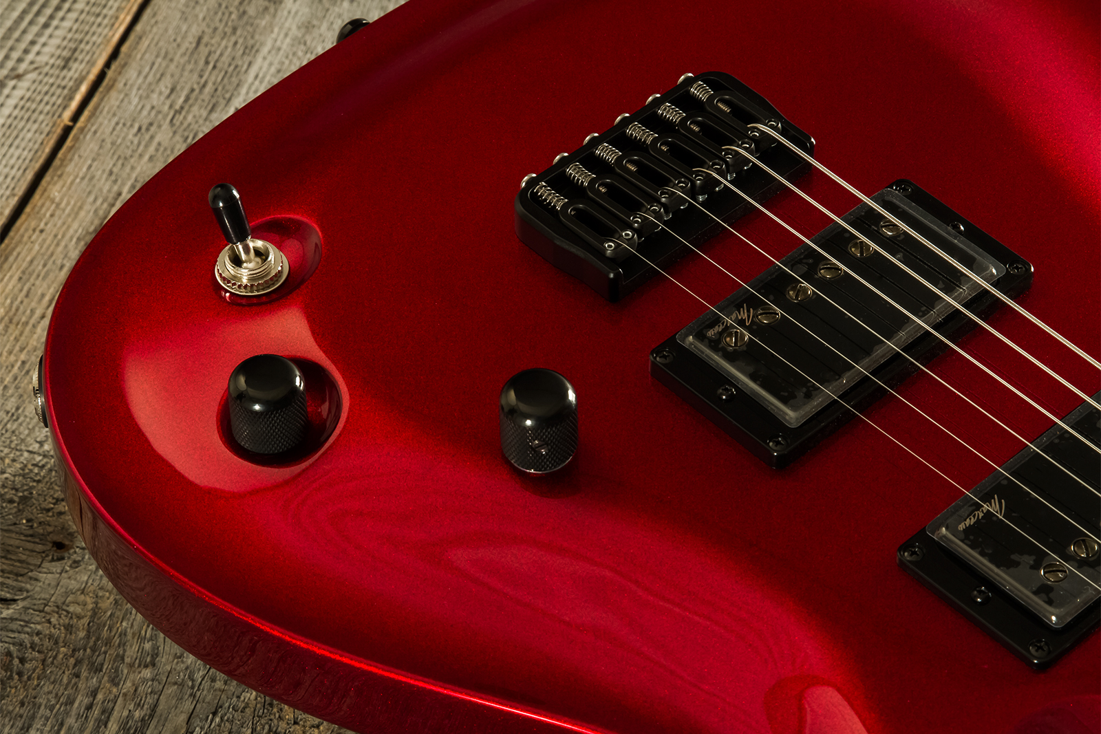 Marceau Guitars Redoutable Standard 2h Ht Ric #s43724 - Candy Apple Red - Guitare Électrique MÉtal - Variation 3