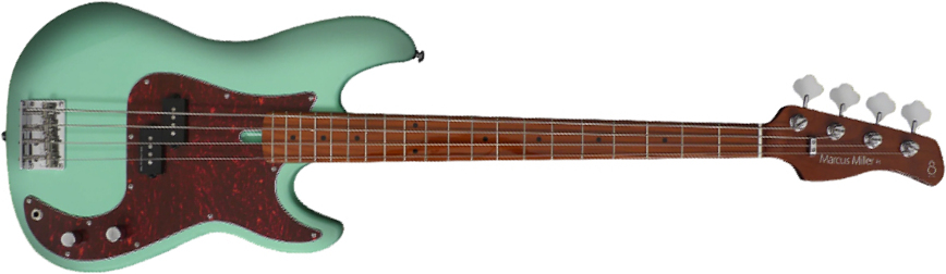 Marcus Miller P5 Alder 4st Fretless Mn - Mild Green - Basse Électrique Solid Body - Main picture