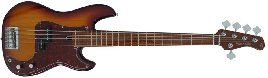 Marcus Miller P5 Alder 5st Mn - Tobacco Sunburst - Basse Électrique Solid Body - Main picture