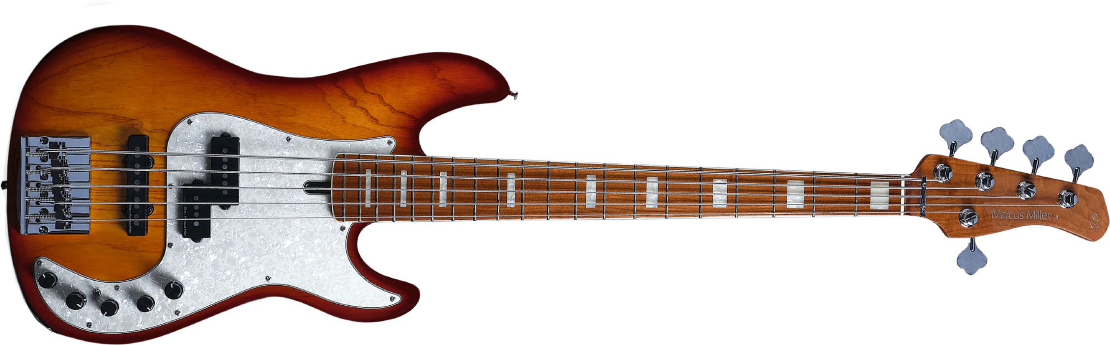 Marcus Miller P8 5st 5c Active Mn - Tobacco Sunburst - Basse Électrique Solid Body - Main picture