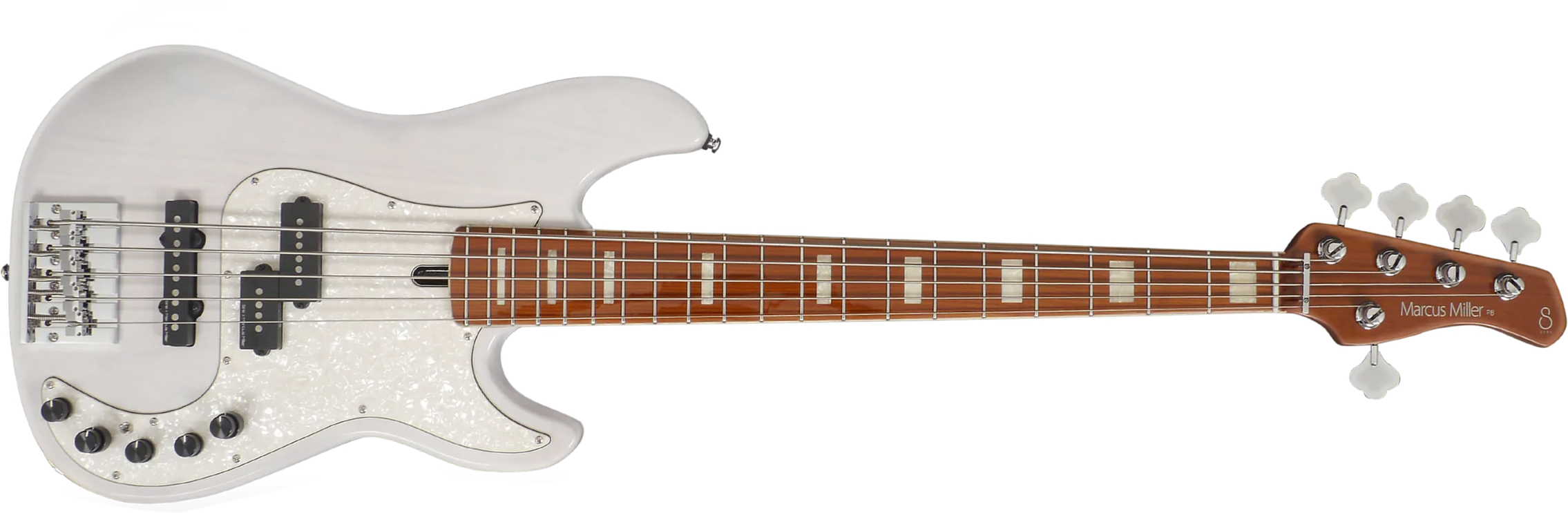 Marcus Miller P8 5st 5c Active Mn - White Blonde - Basse Électrique Solid Body - Main picture