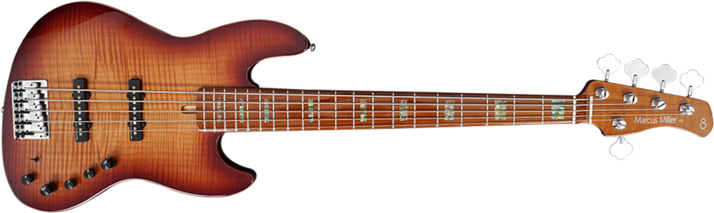 Marcus Miller V10 Swamp Ash 5st 2nd Generation Mn Sans Housse - Tobacco Sunburst - Basse Électrique Solid Body - Main picture