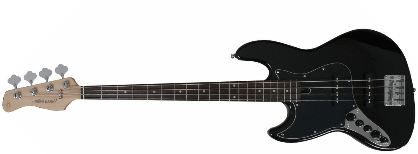 Marcus Miller V3 4st Bk Gaucher Lh Active Rw - Black - Basse Électrique Solid Body - Main picture