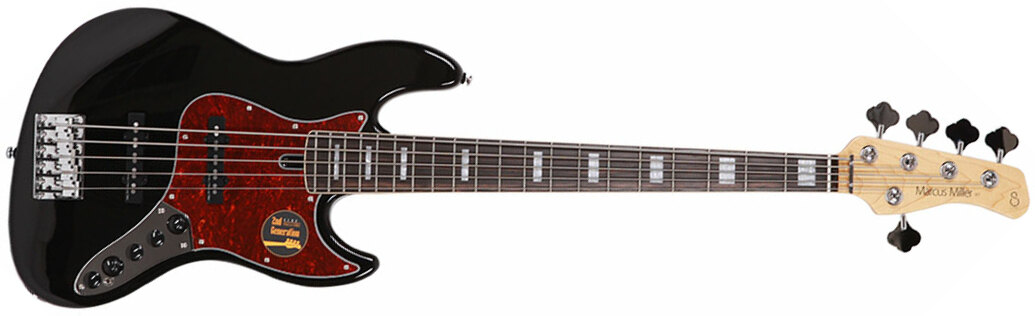 Marcus Miller V7 Alder 5st 2nd Generation 5-cordes Eb Sans Housse - Black - Basse Électrique Solid Body - Main picture