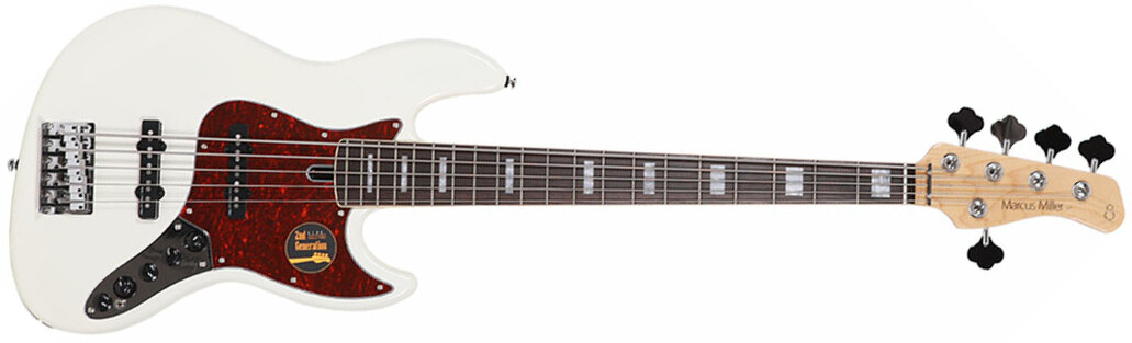 Marcus Miller V7 Alder 5st 2nd Generation 5-cordes Eb Sans Housse - Antique White - Basse Électrique Solid Body - Main picture